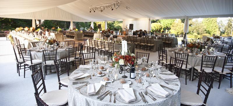 Elegant Outdoor Wedding Tents Tables & Chairs in Massachusetts